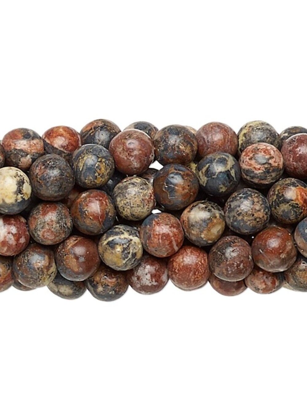 Leopardskin Jasper Gemstone Beads Round 4mm Bulk Lot 50 pcs